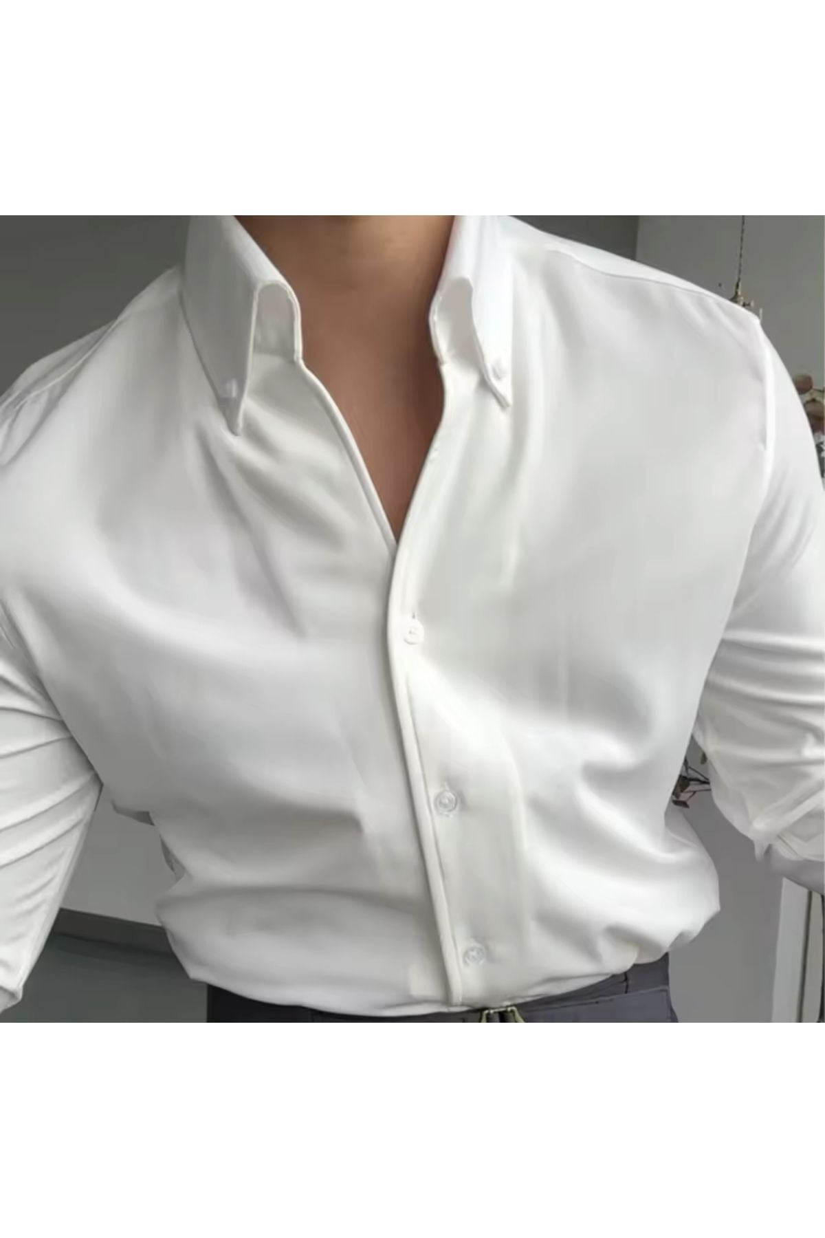 Italian Nova – Elegant White Old Money Shirt
