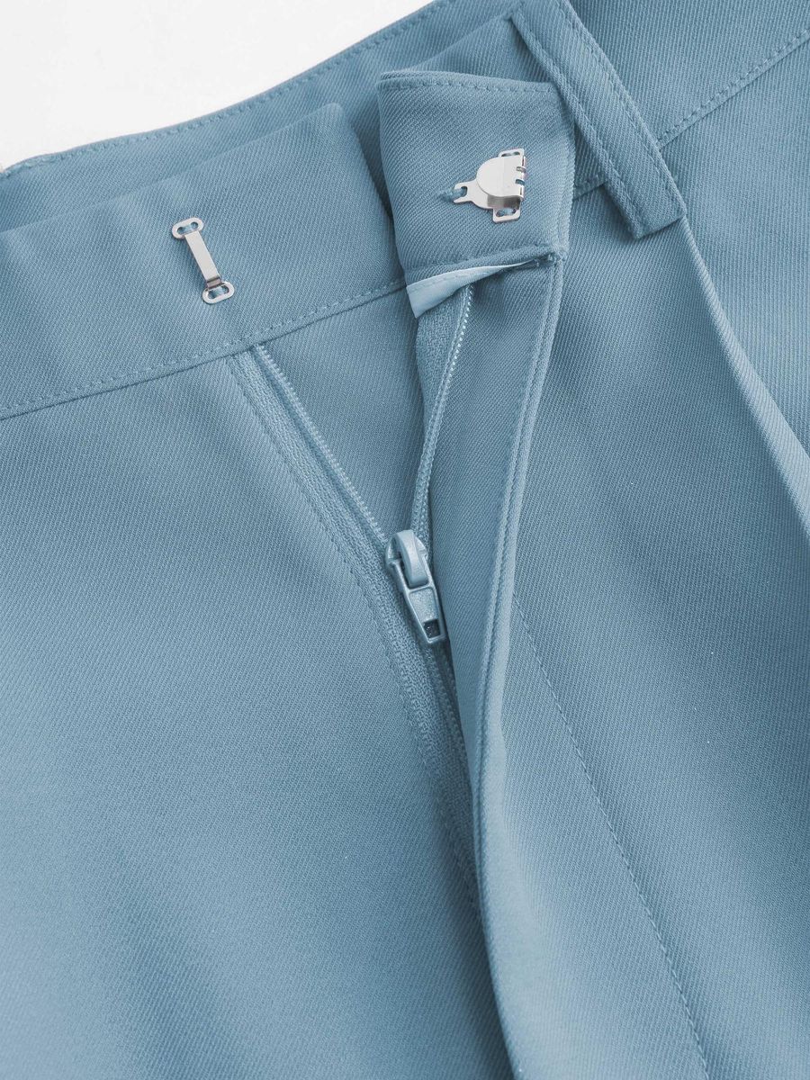 Italian Nova – Riviera Wide-Leg Trousers in Powder Blue