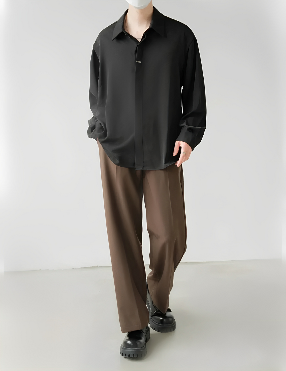 Italian Nova | Korean-Style Tailored Pants - Brown | Bronze