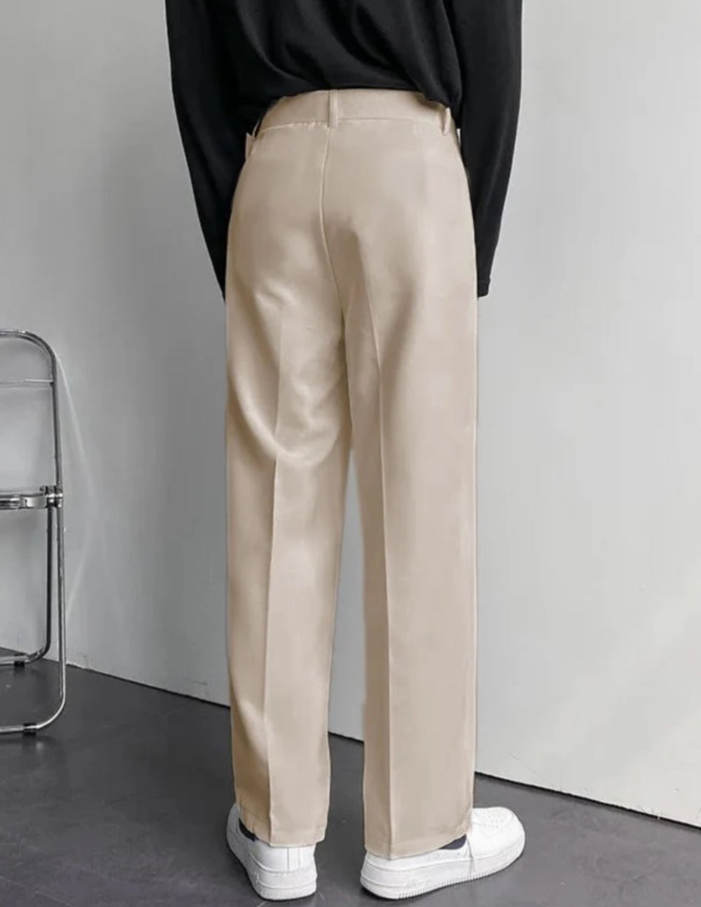 Italian Nova | Korean-Style Tailored Pants - Beige