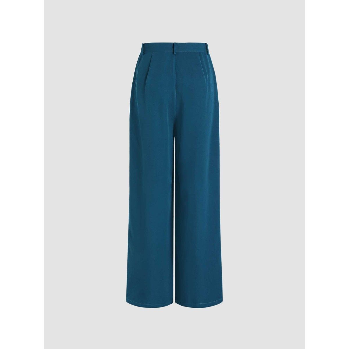 Italian Nova – High-waisted Pleated wide-leg trousers in Royal Blue