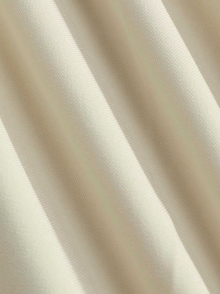 Italian Nova – High-waisted Pleated wide-leg trousers in Off-White
