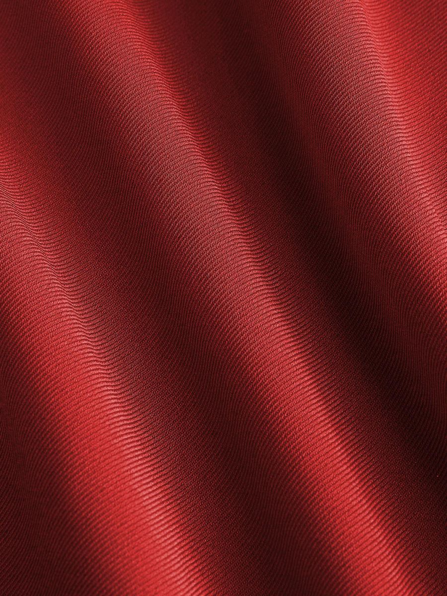 Italian Nova – High-waisted Pleated wide-leg trousers in Cherry Red