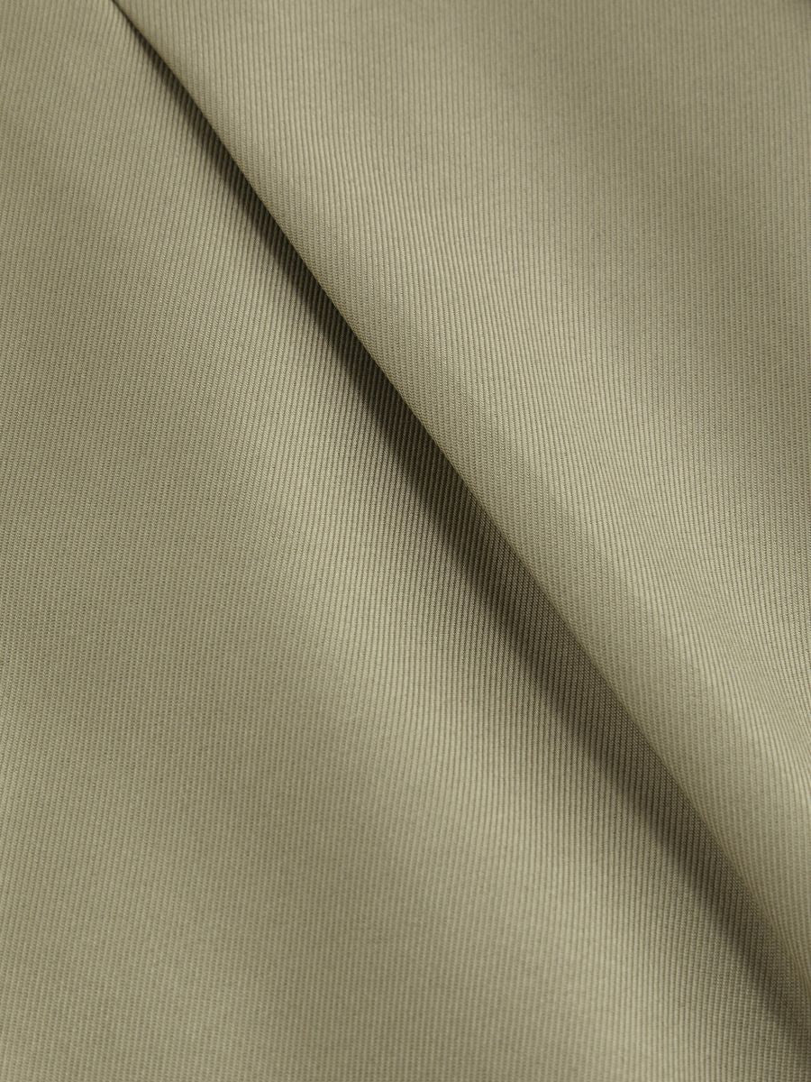 Italian Nova – High-waisted Pleated wide-leg trousers in Sage Olive