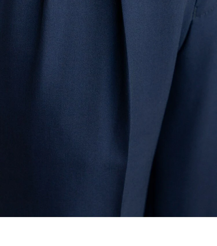 Italian Nova – Signature Gurkha Trousers in Navy Blue