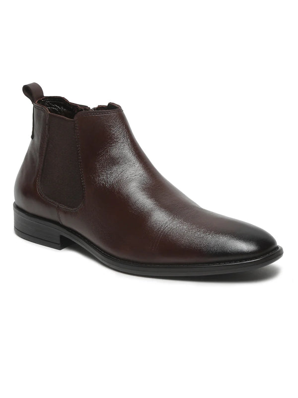 Italian Nova - Classic Leather Chelsea Boots – Deep Mocha