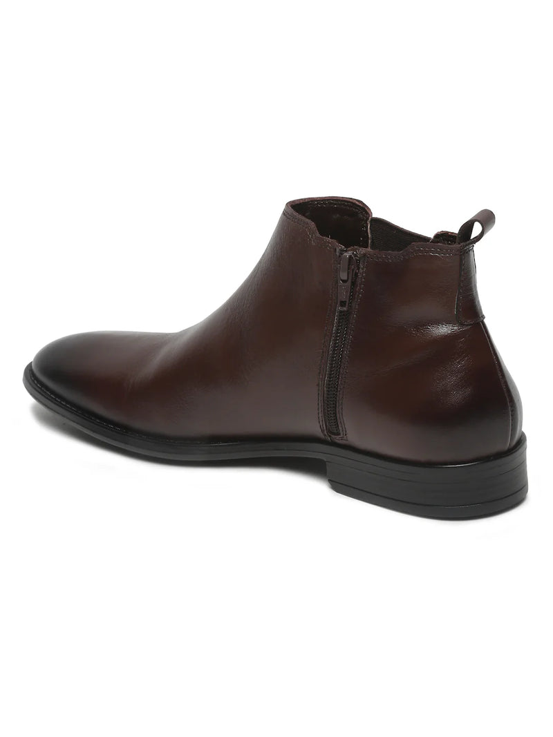 Italian Nova - Classic Leather Chelsea Boots – Deep Mocha