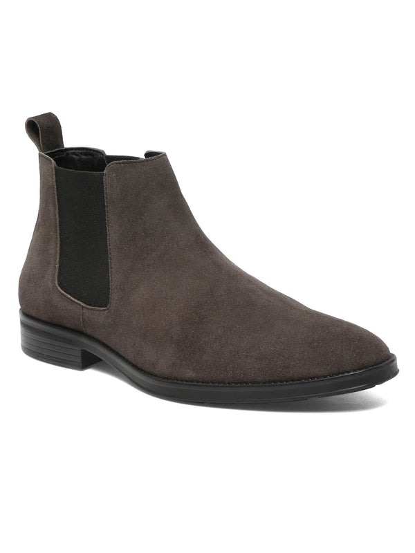 Italian Nova - Toscana Suede Chelsea Boots – Ash Grey