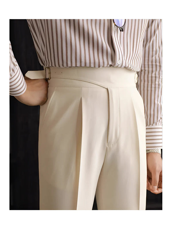 NOAH (ノア) ■■ ①③ Twill Gurkha Pant Made in ITALY メンズ ベージュ W28 Italian Nova – Signature Gurkha Trousers in Elegant Beige